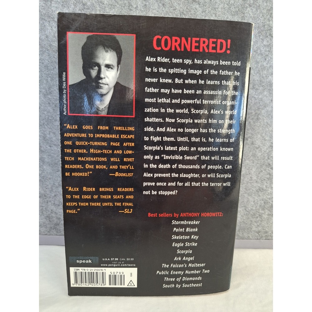 Scorpia Alex Rider Adventure Anthony Horowitz Paperback Book 9780142405789 - Picture 2 of 6